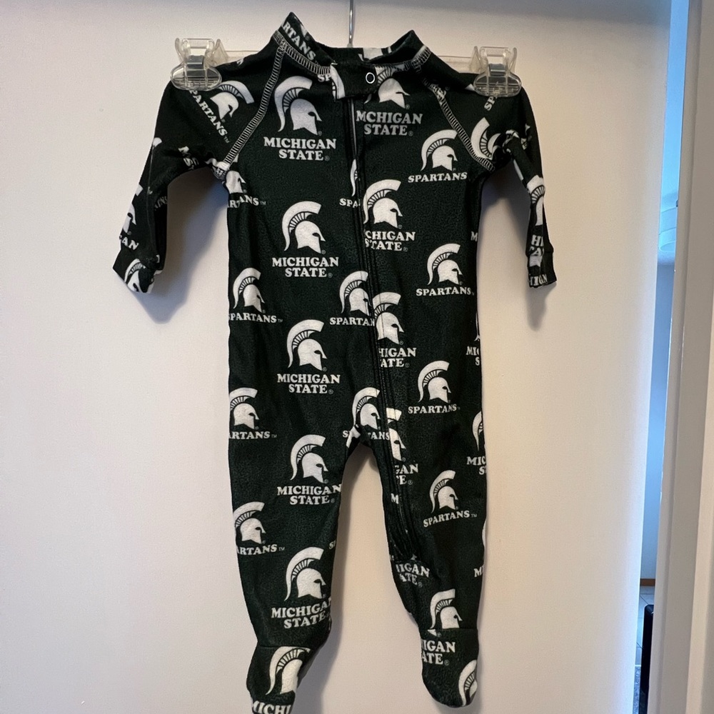 Michigan State Baby Footie